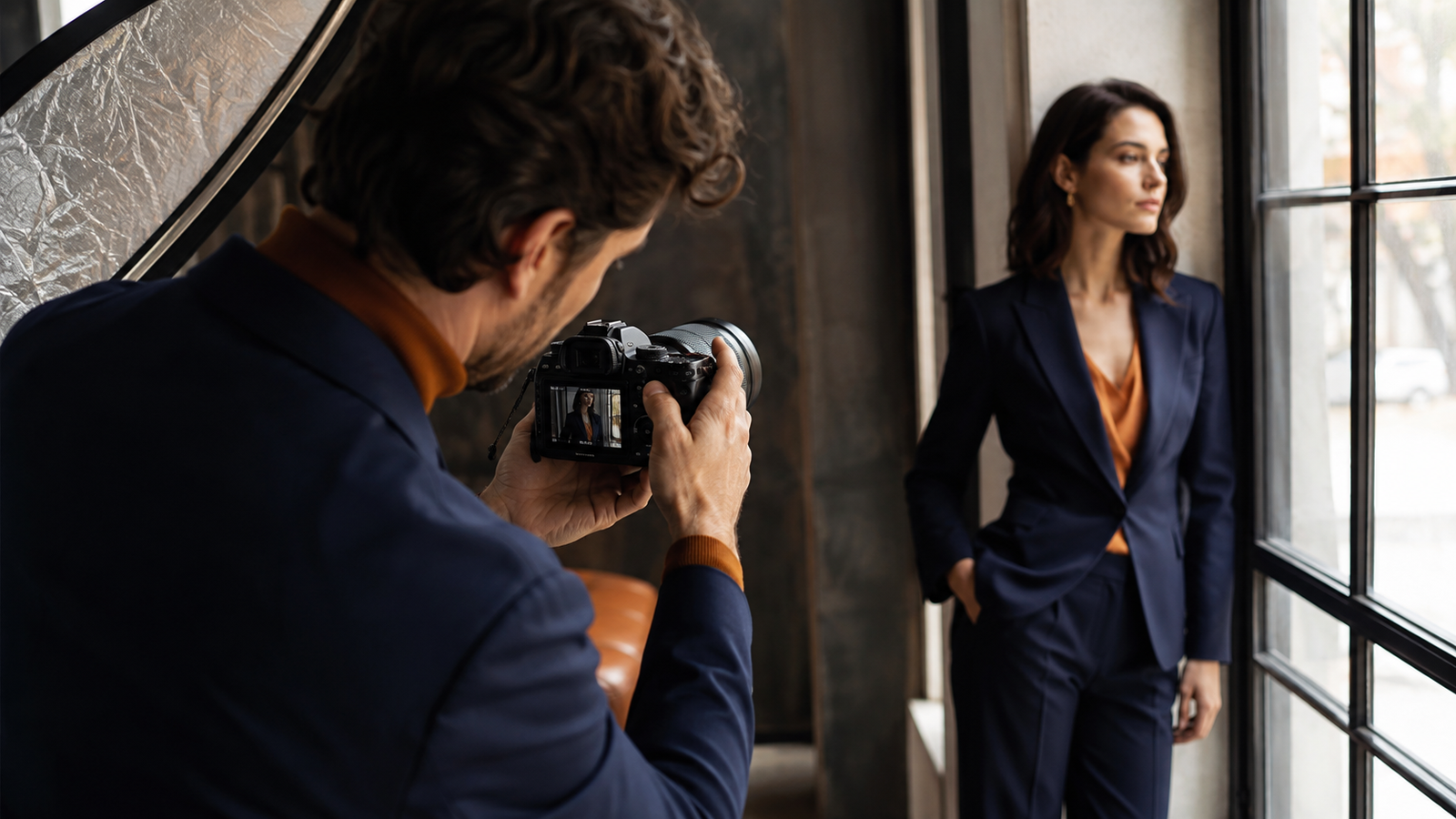 Camera settings prepared for portrait photography