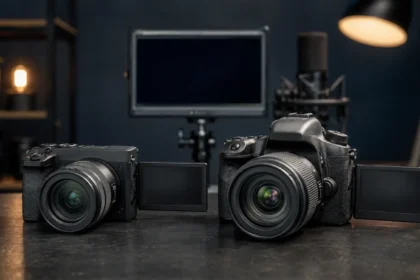 Mirrorless vs DSLR camera comparison for video recording